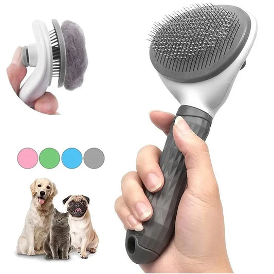 ButtonClean™   One-Button Hair Cleaning Brush for Pets