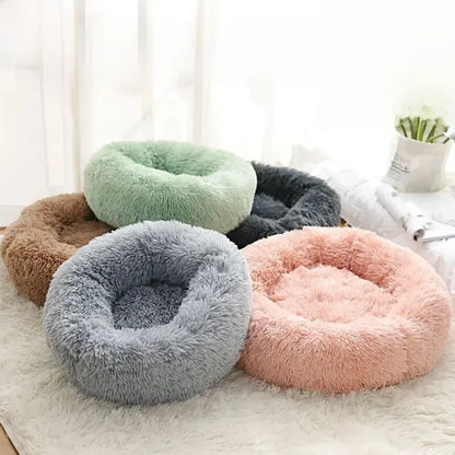 BubbleBed™  Thickened Long Plush Round Pet Nest