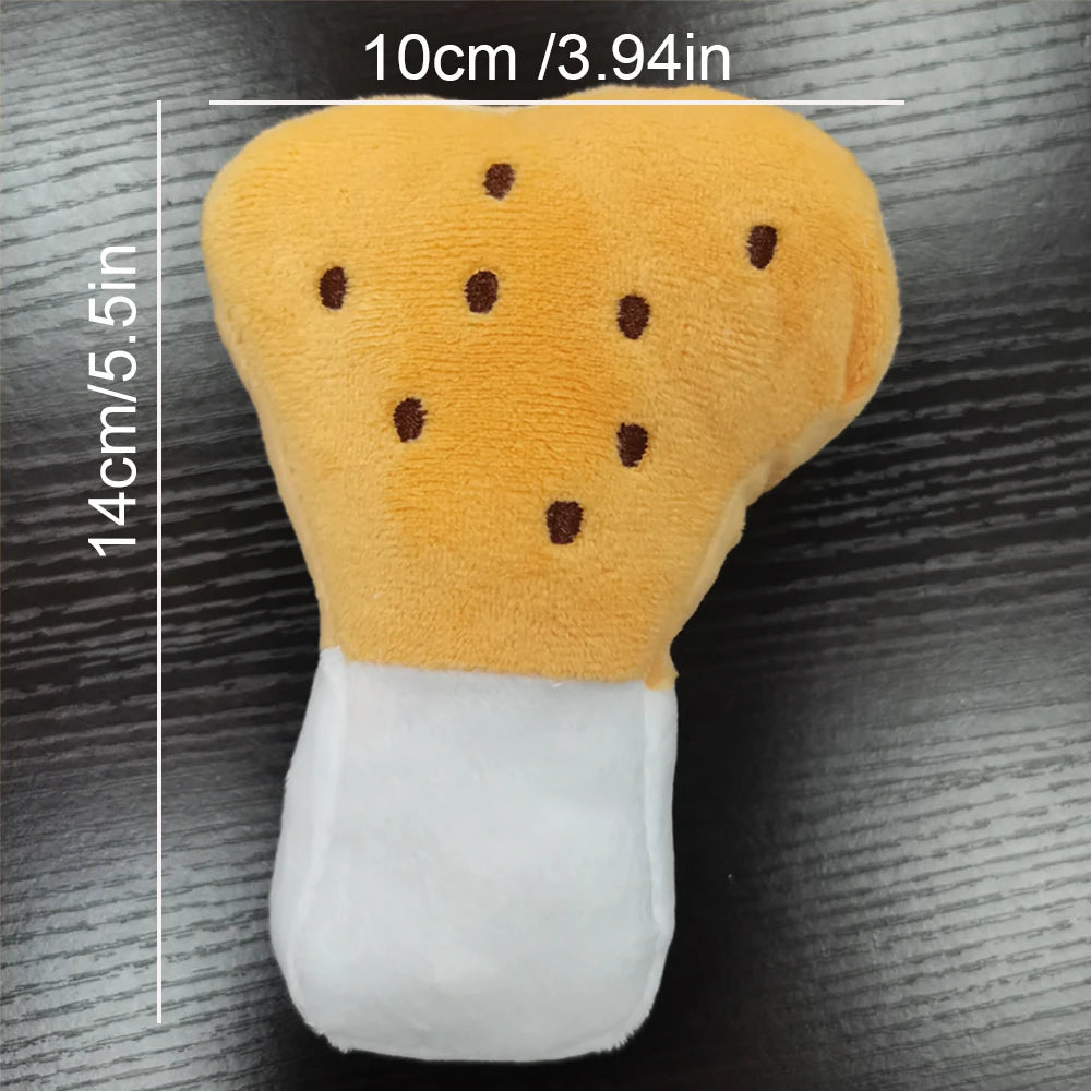 HumBah™  Plush Chicken Thigh Shape Stuffed Toy for Dog