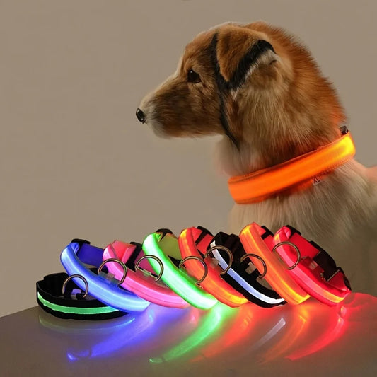 LightCollars™  LED Night Safety Flashing Light Collar For Pets